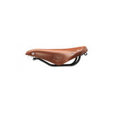 Brooks B17 Short Ladies ergonomic bike saddle with steel rails, designed for women's comfort and durability.
