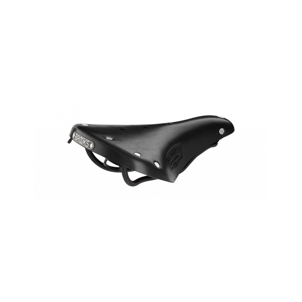 Brooks B17 Short Ladies ergonomic bike saddle with steel rails, designed for women's comfort and support on cycling rides.
