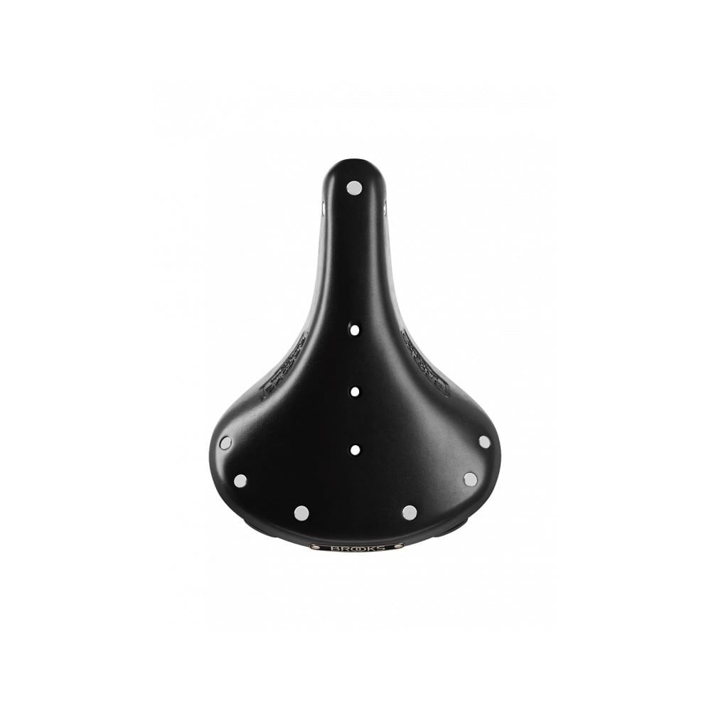 Brooks B17 Short Ladies saddle with ergonomic design and steel rails, ideal for women's bike riding and cycling comfort.