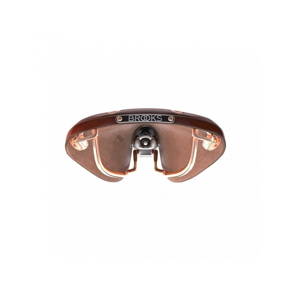 Brooks B17 Special leather bicycle saddle with steel rails, designed for comfortable cycling and durable riding performance.