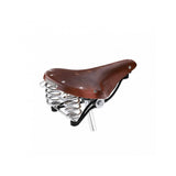 Brooks B66 saddle for touring and city bikes with black steel rails, unisex design, bike component for comfortable riding.