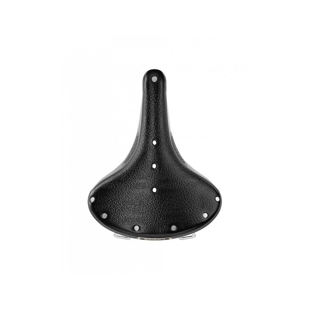 Brooks B67 Coil Spring saddle with chrome rails, designed for comfortable cycling on micro-adjust seat posts.
