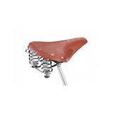 Brooks B67 Ladies Saddle with coil spring suspension for comfortable cycling, designed for smooth riding and durability.