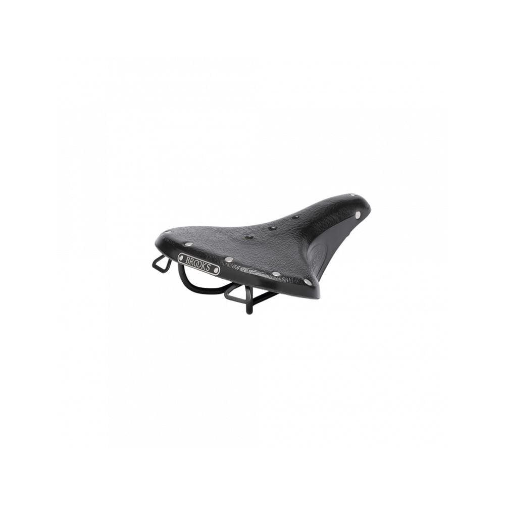 Brooks B68 leather city bike saddle with rear bag loops, designed for comfort and durability on urban cycling journeys.