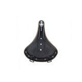 Brooks B68 leather city bike saddle with rear bag loops, designed for comfort and classic cycling style.