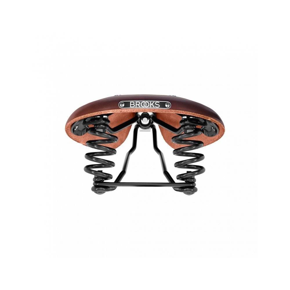 Brooks Flyer Short Saddle for women, designed for long-distance and mountain biking, with padded comfort and durable bike component.