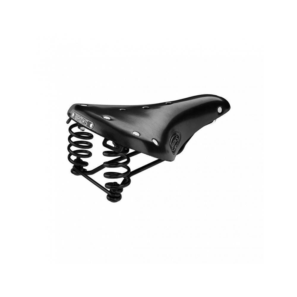 Brooks Flyer Short Saddle for women, designed for long-distance and mountain biking comfort, with ergonomic padding and durable cover.