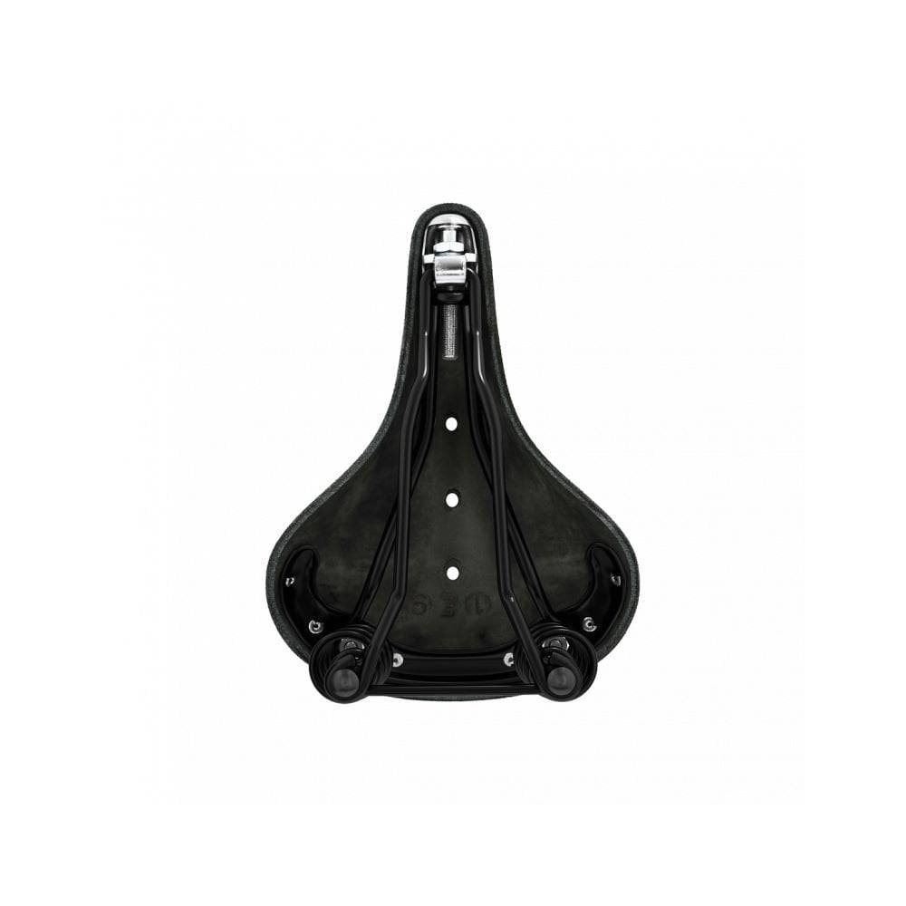 Brooks Flyer Short Saddle for women, designed for long-distance and mountain biking, featuring ergonomic comfort and durable construction.