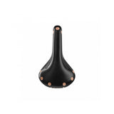 Brooks Swift Chrome road bike saddle with stylish chamfered design, lightweight components for cycling comfort and performance.
