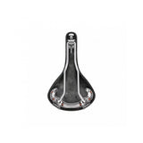 Brooks Swift Chrome road bike saddle with chamfered design, lightweight components for comfortable cycling.