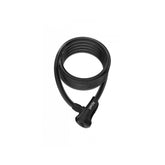 OnGuard Neon 120 cable lock with DS Spring Free system, mounting bracket, and keys, accessory for bike security.