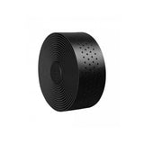 Brooks leather bike handlebar tape with perforated natural leather grip wrap for comfortable cycling control.