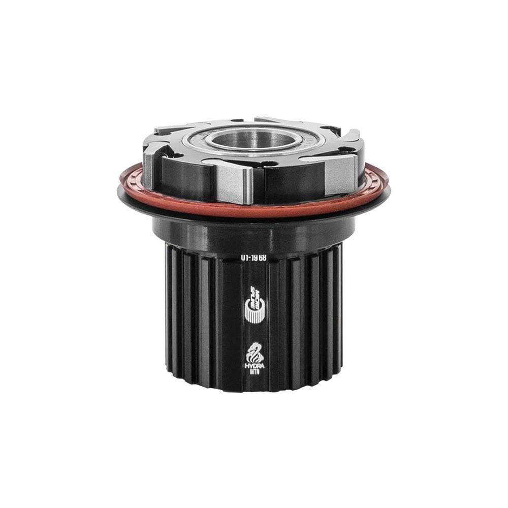 Crankbrothers Synthesis freehub body for I9 Hydra and 1/1 wheels, compatible with HG XD micro spline mountain bike components.