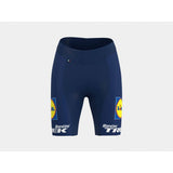 Santini Lidl-Trek women's replica race cycling shorts with team design and fitted athletic style.