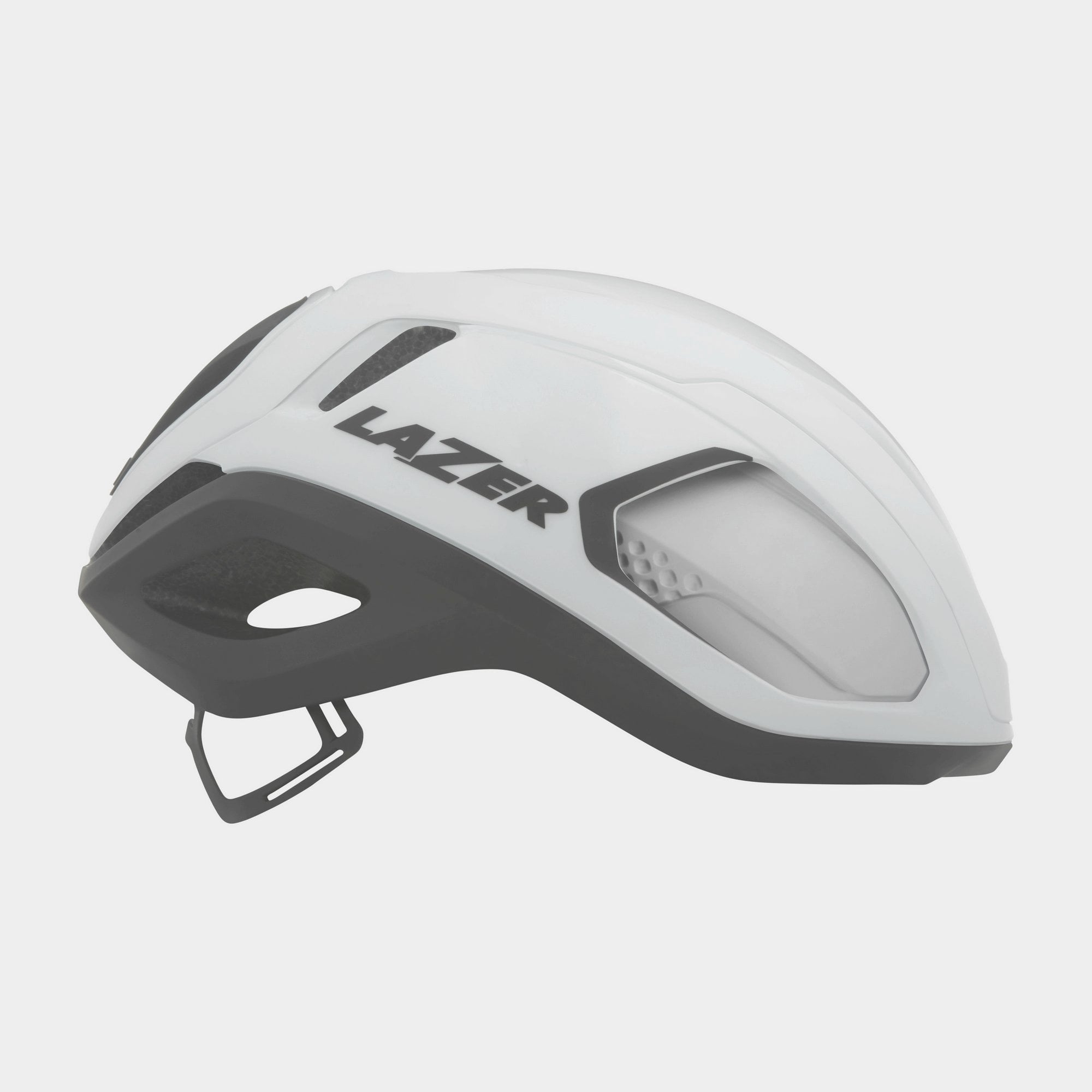 Lazer Vento KinetiCore aerodynamic cycling helmet with ScrollSys fit system, featuring sleek design and ventilation for cyclists.