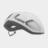 Lazer Vento KinetiCore aerodynamic cycling helmet with ScrollSys fit system, featuring sleek design and ventilation for cyclists.