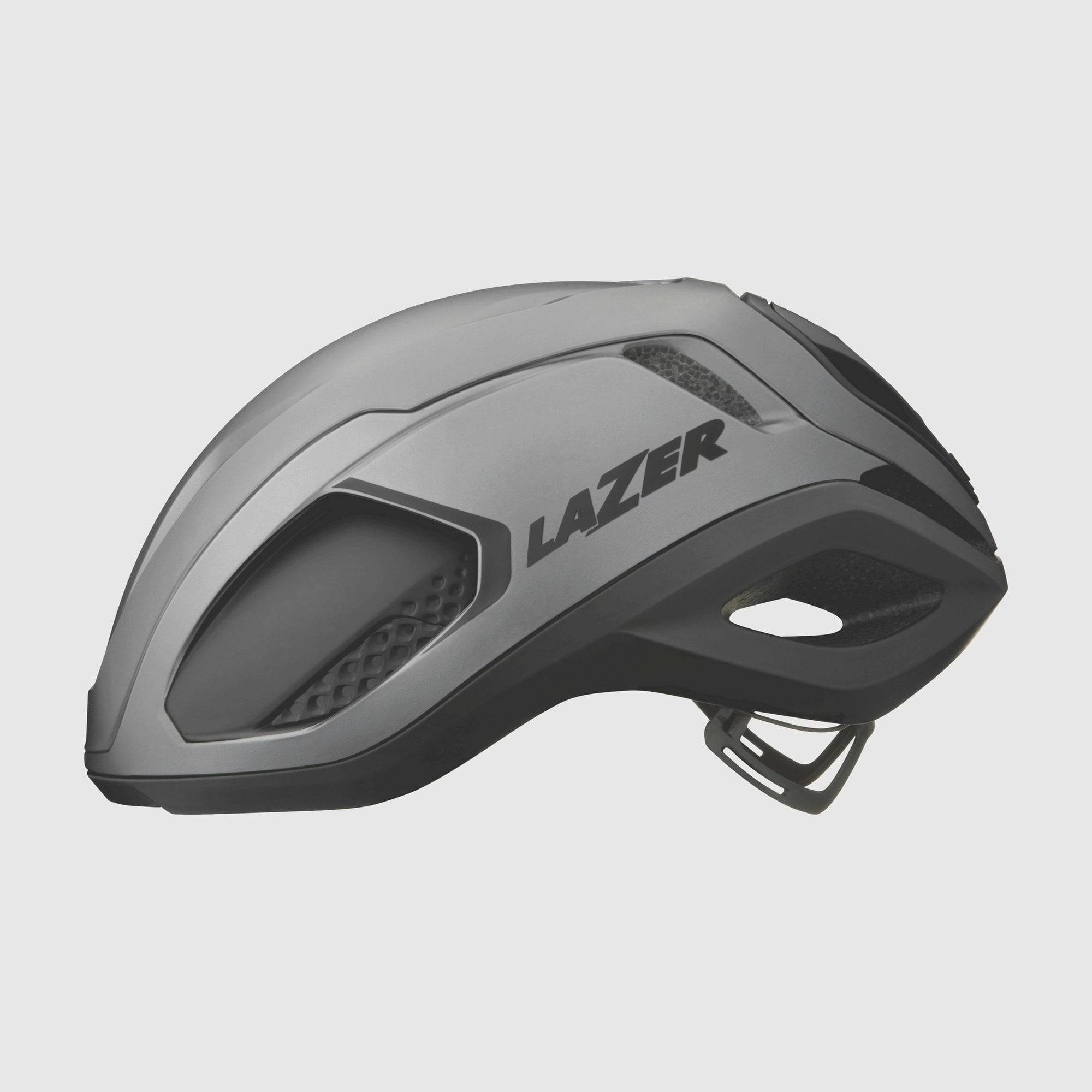 Lazer Vento KinetiCore aerodynamic cycling helmet with ScrollSys fit system, featuring sleek design and ventilation.