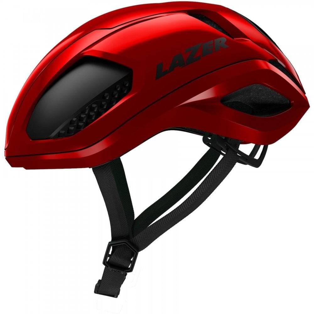 Lazer Vento KinetiCore aerodynamic cycling helmet with ScrollSys fit system, featuring sleek design and ventilation for cyclists.