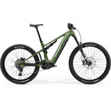 Merida eOne-Sixty 675 2024 electric mountain bike with Shimano Linkglide M5130 drivetrain and rugged off-road tires.