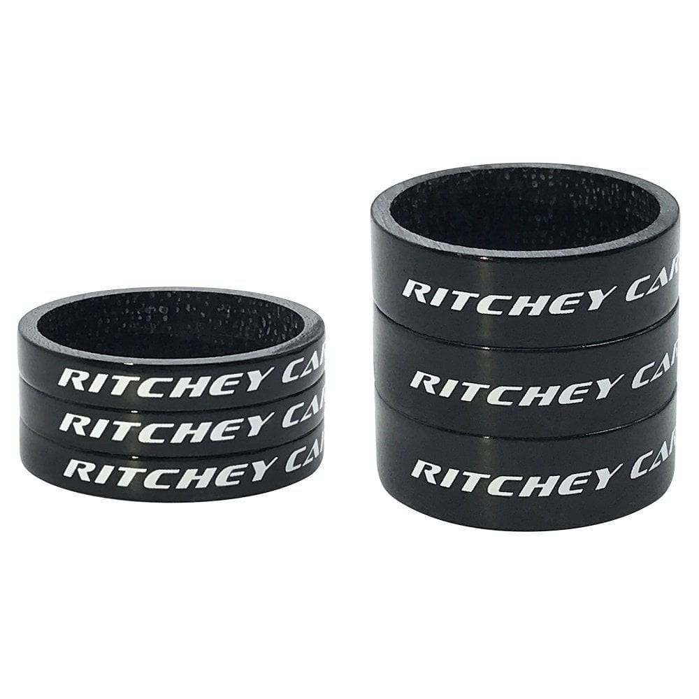 Ritchey Switch 5mm carbon fiber headset spacers for 1-1/8 inch bike steer tubes, durable bike components accessory