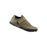 Shimano GE5 gravel shoes with SPD cleat compatibility and Enduro rubber sole, designed for cycling and outdoor adventures.