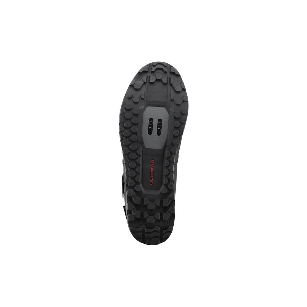 Shimano GE5 gravel shoes with SPD cleat compatibility and Enduro rubber sole for cycling comfort and durability