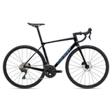 Giant TCR Advanced 2 road bike with Shimano 105 R7100 groupset and disc brakes, featuring a sleek aerodynamic frame.