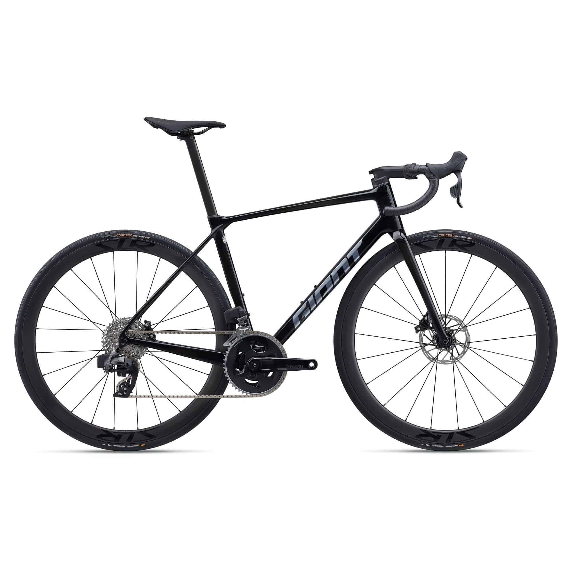 Giant TCR Advanced Pro 1 AXS road bike with SRAM Rival eTap AXS wireless shifting and disc brakes, close-up of frame and components