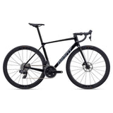 Giant TCR Advanced Pro 1 AXS road bike with SRAM Rival eTap AXS wireless shifting and disc brakes, close-up of frame and components