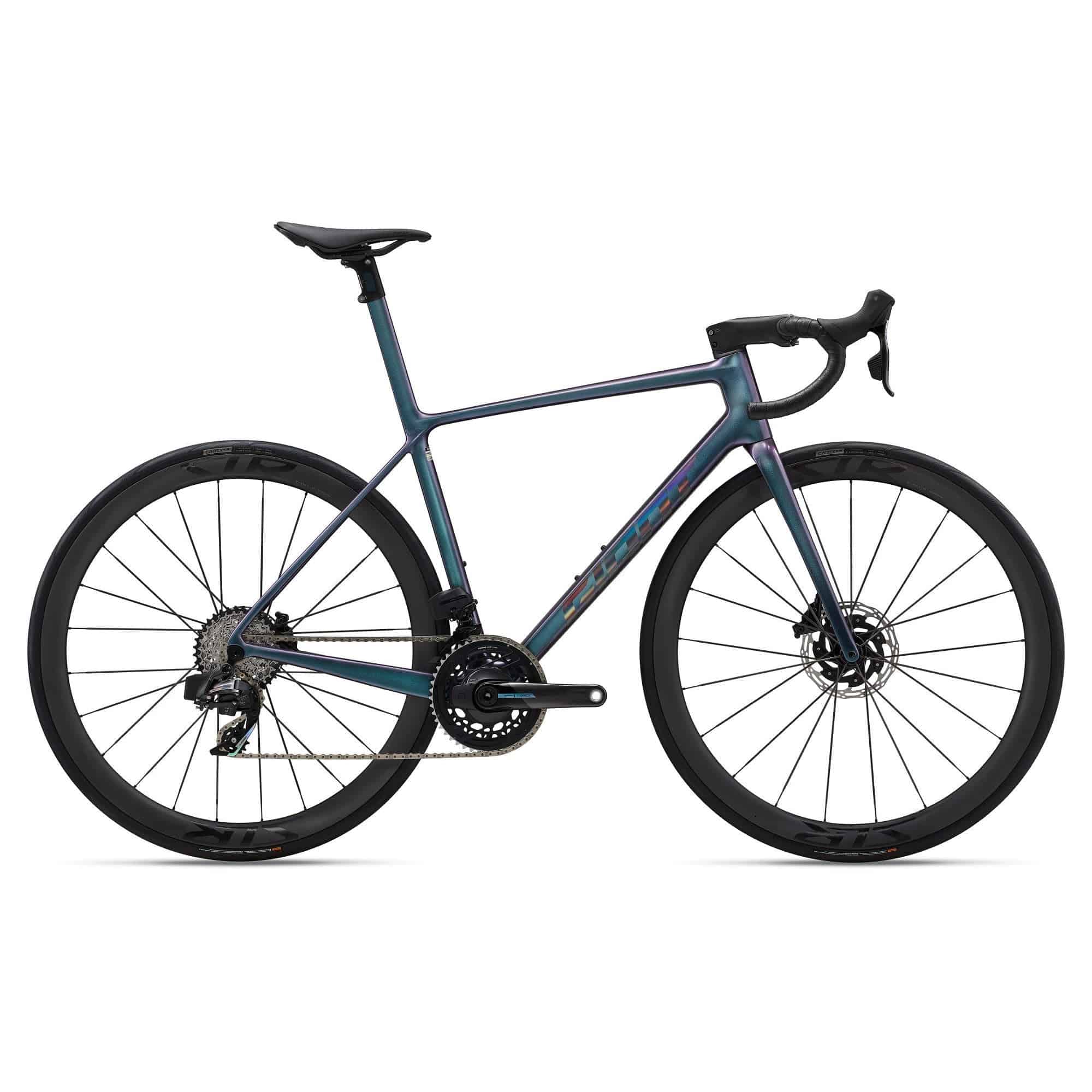 Giant TCR Advanced SL 1 road bike with Sram Force eTap AXS drivetrain, featuring lightweight frame and aerodynamic design.