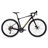 Giant Revolt 1 2024 gravel bike with Shimano GRX 400 disc brakes, black frame, knobby tires, and drop handlebars.