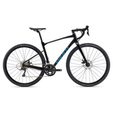 Giant Revolt 2 2024 gravel bike with Shimano Sora R3000 shifters, disc brakes, unisex design, and rugged frame for off-road cycling.