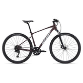 Giant Roam Disc 2 hybrid bike in XL size with urban and light off-road tires, black frame, front and rear disc brakes, and ergonomic design.