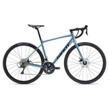 Giant Contend AR 3 2024 road bike with Shimano Sora disc brakes, unisex frame, sleek design, and lightweight construction.