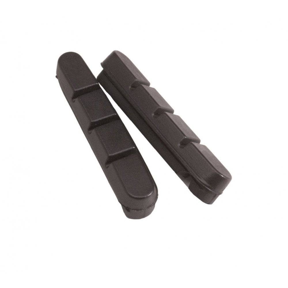 Bontrager road brake pad inserts for Shimano bikes, durable black brake pads for high performance and reliable stopping power.