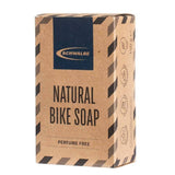Schwalbe Natural Tubeless Bike Soap eco-friendly wheel and tyre cleaner, showing a bottle of bike cleaning component by Schwalbe.