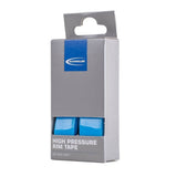 Schwalbe high pressure rim strip and rim tape for durable tire protection on bicycle wheels.