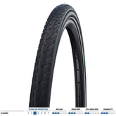 Schwalbe Tyre - Road Cruiser K-Guard Green 20x1.75