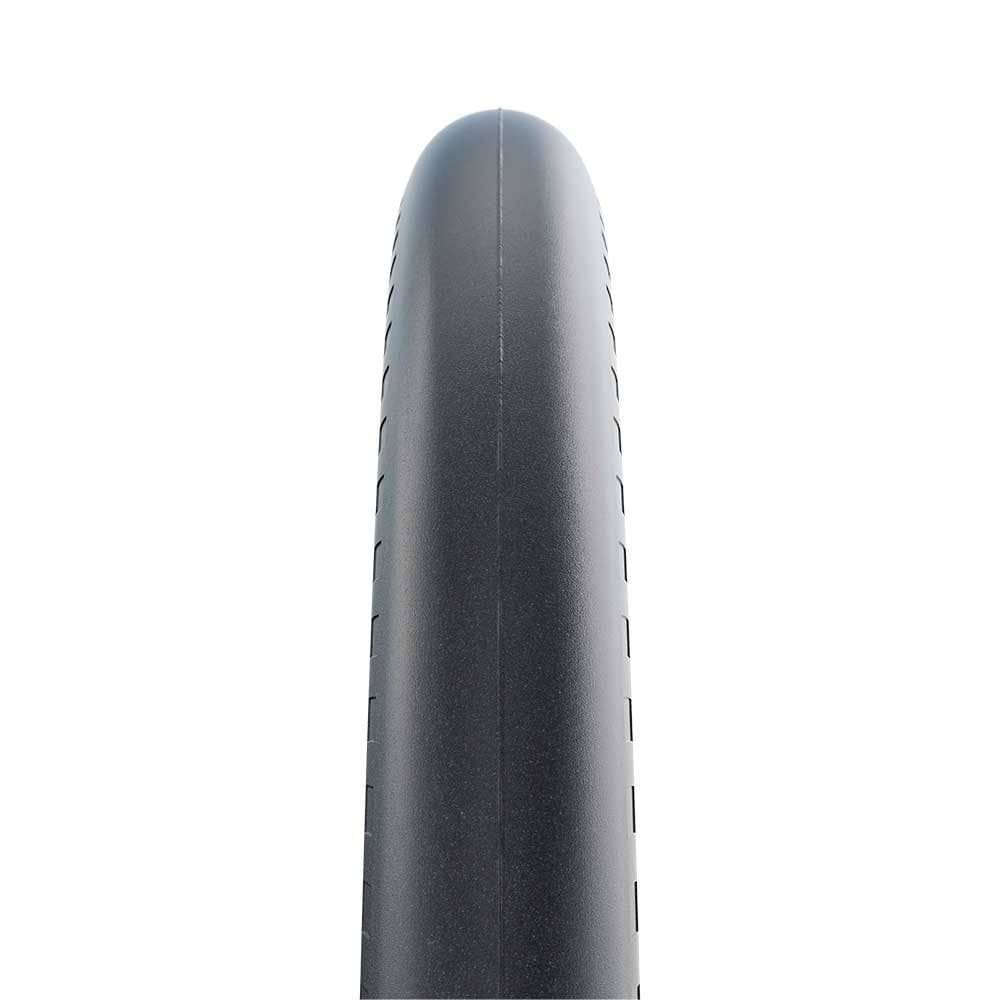 Schwalbe Kojak RaceGuard lightweight puncture-resistant road bike tyre mounted on a bike wheel.