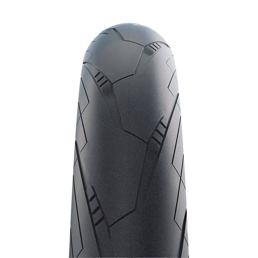 Schwalbe Super Moto Performance Raceguard E-Bike tyre with ADDIX compound, featuring tread pattern and sidewall details for off-road riding.