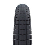 Schwalbe Super Moto-X E-Bike tyre with 3mm Green Guard puncture protection, showcasing tread pattern and sidewall details.
