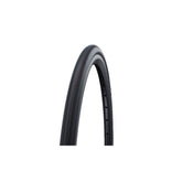 Schwalbe Rightrun K-Guard wheelchair tyre with Kevlar puncture protection, showing tread pattern and sidewall details.