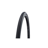 Schwalbe Rightrun K-Guard wheelchair tyre with Kevlar puncture protection, showing tread pattern and sidewall details.