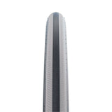Schwalbe Rightrun K-Guard wheelchair tire with Kevlar puncture protection, showing tread pattern and sidewall details.