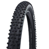 Schwalbe Rocket Ron Addix Performance folding mountain bike tyre for cross-country e-bike riding, showing tread pattern and sidewall.