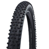 Schwalbe Rocket Ron Addix Performance folding mountain bike tyre for cross-country e-bike riding, showing tread pattern and sidewall.