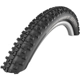 Schwalbe Smart Sam Addix Performance MTB tyre with knobby tread for versatile road and off-road traction.