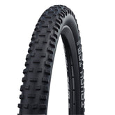 Schwalbe Tough Tom MTB tire with K-Guard puncture protection, designed for trail riding and mountain biking components.