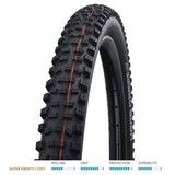 Schwalbe Hans Dampf Addix Super Gravity MTB and E-Bike tubeless folding tire with soft compound and easy installation.
