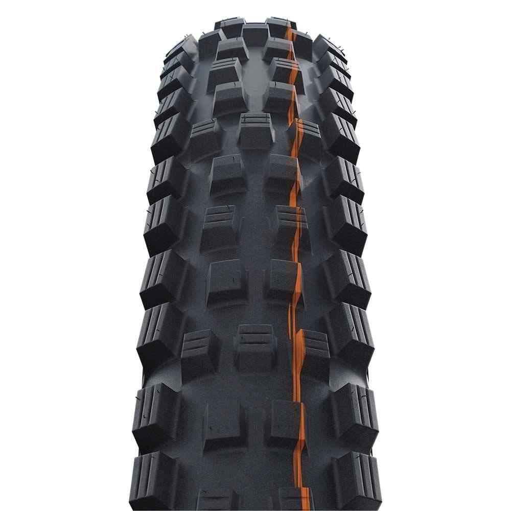 Schwalbe Magic Mary Snakeskin Soft Folding TLE downhill and enduro mountain bike tire with tread pattern and sidewall details